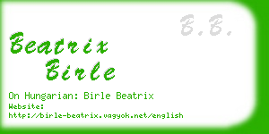 beatrix birle business card